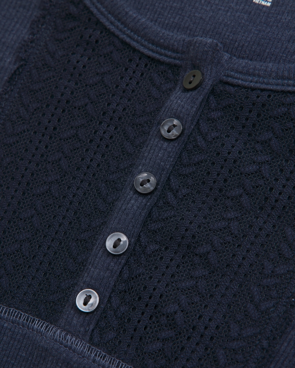 lace-trim icon henley, Sapphire view 2