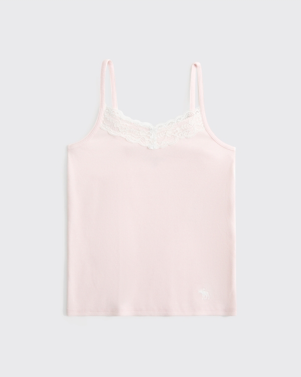 lace-trim icon cami, Light Pink view 1