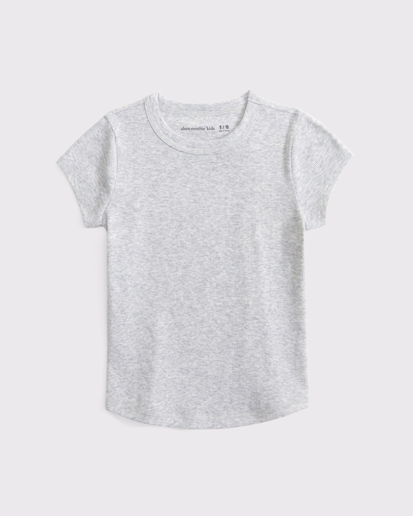 essential baby tee, Light Gray view 1
