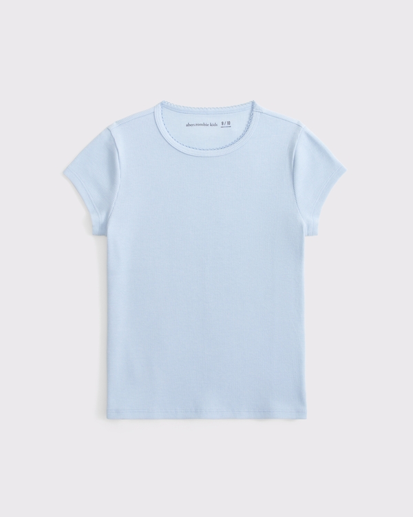 crew baby tee, Powder Blue view 1
