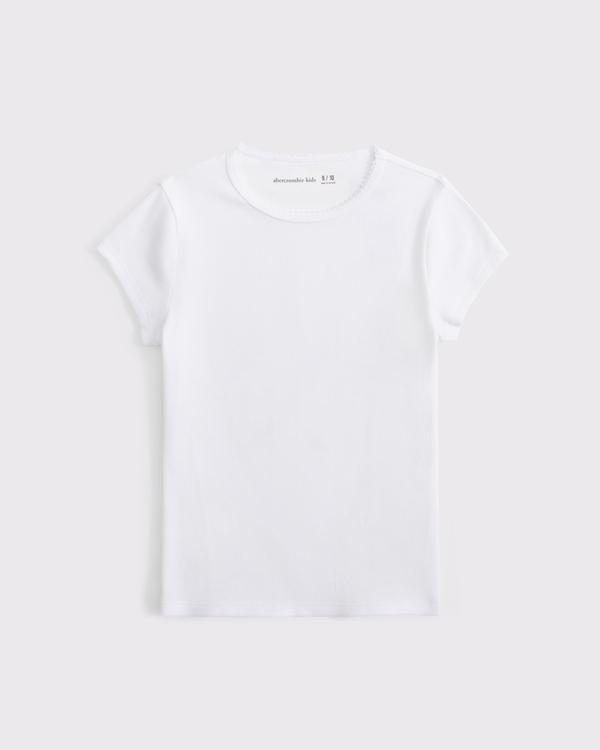 crew baby tee, White view 1