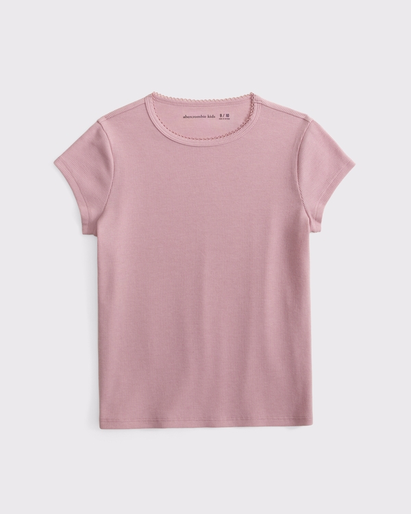 crew baby tee, Pinky Mauve view 1
