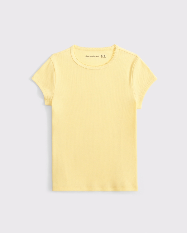 crew baby tee, Sunny Yellow view 1