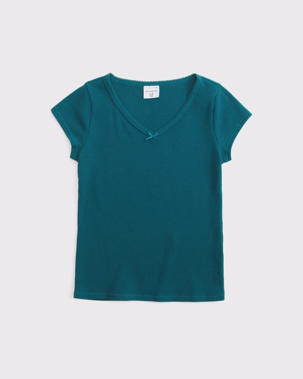 waffle baby tee, Blue Lagoon view 1