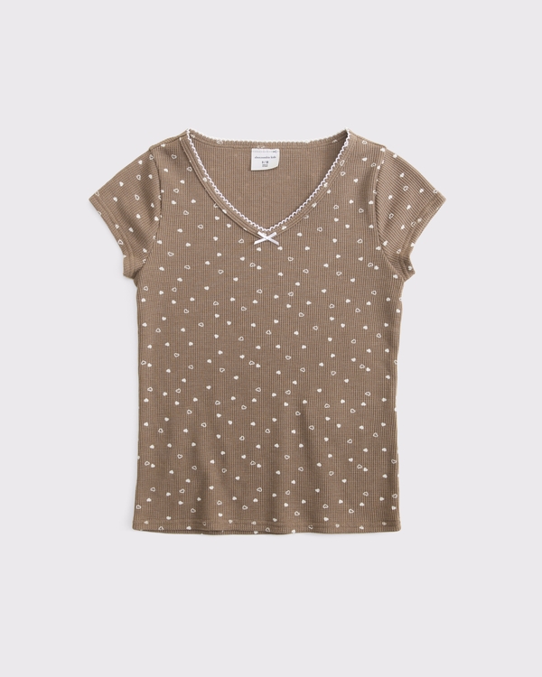 waffle baby tee, Chocolate Mousse Pattern view 1