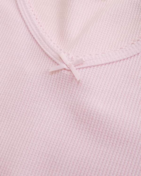 waffle baby tee, Pale Pink view 2