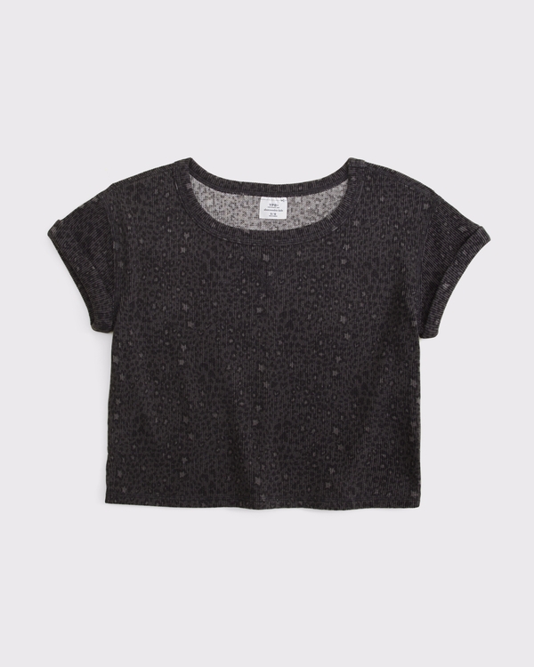 ypb waffle tee, Dark Gray Pattern view 1