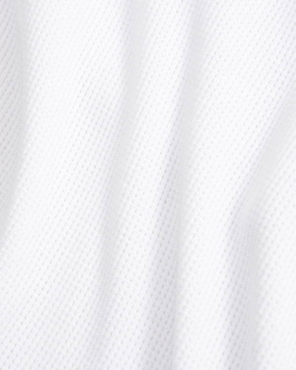 ypb cropped waffle tee, White view 2