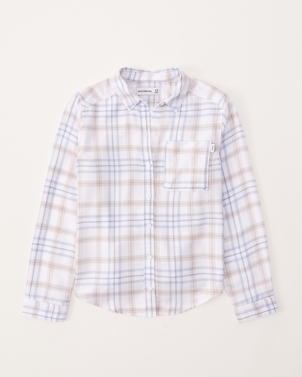classic flannel, White Pattern