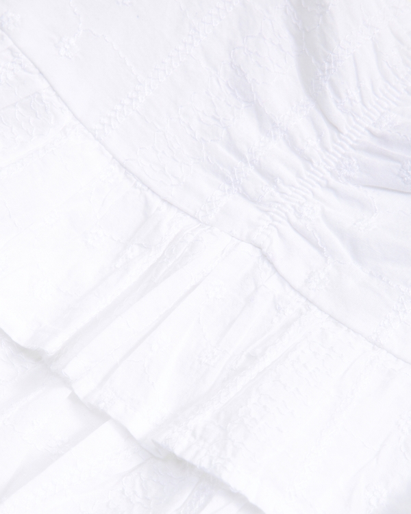ruffle babydoll top, White view 2