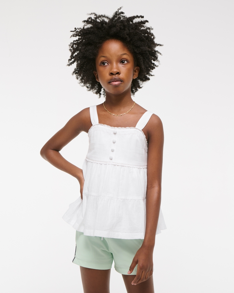 babydoll button-through top