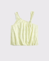 poplin asymmetrical set top