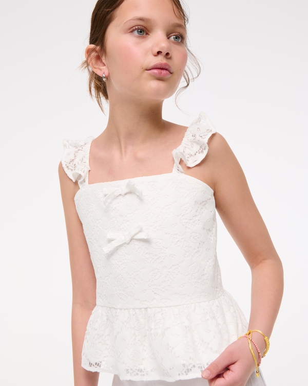 lace bow top