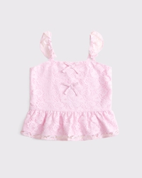 lace bow top
