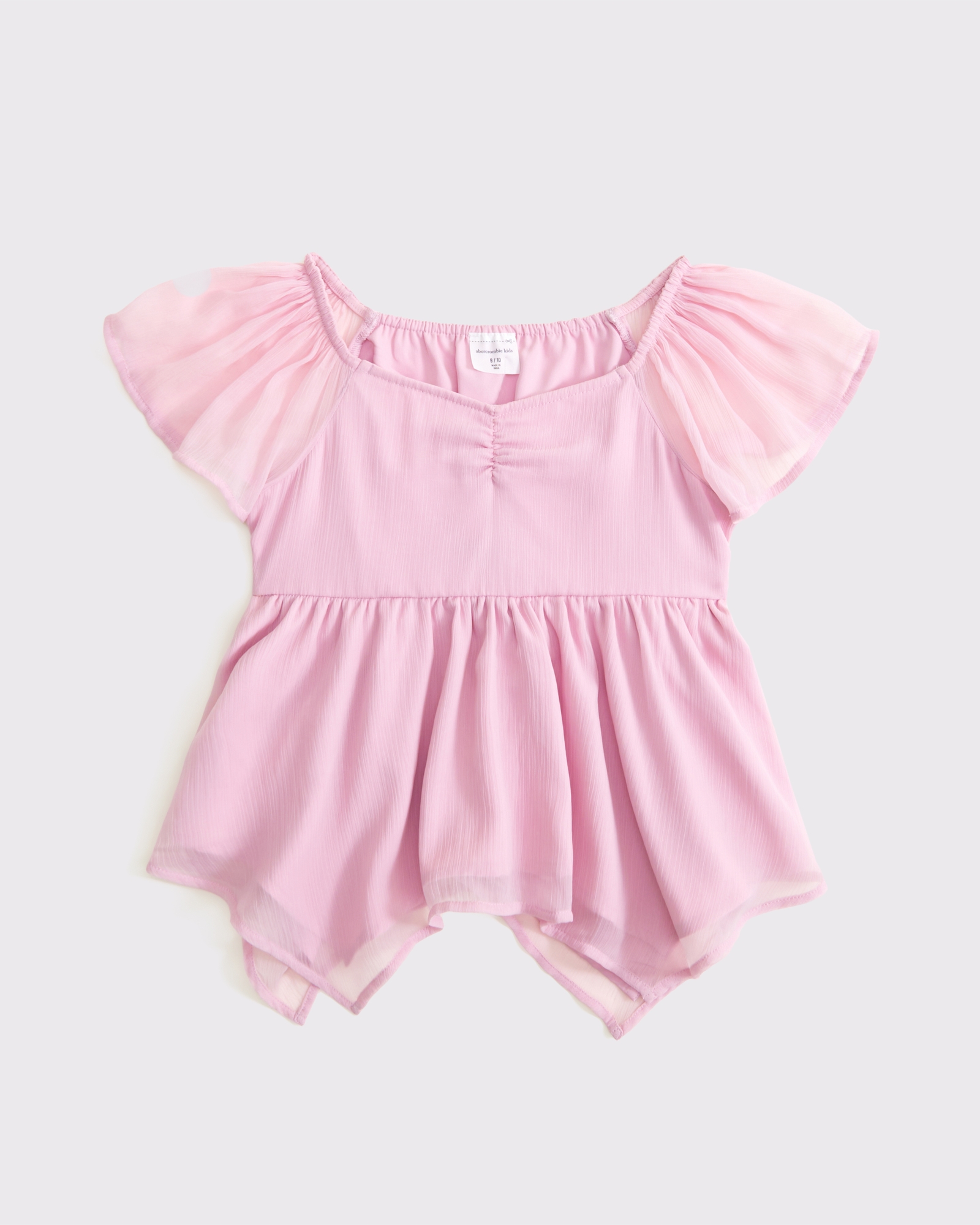 girls chiffon babydoll top | girls clearance | Abercrombie.com