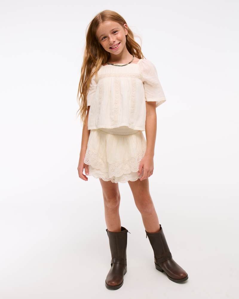 embroidered swing top