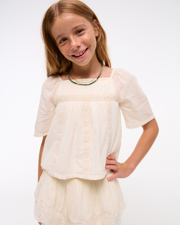 embroidered swing top