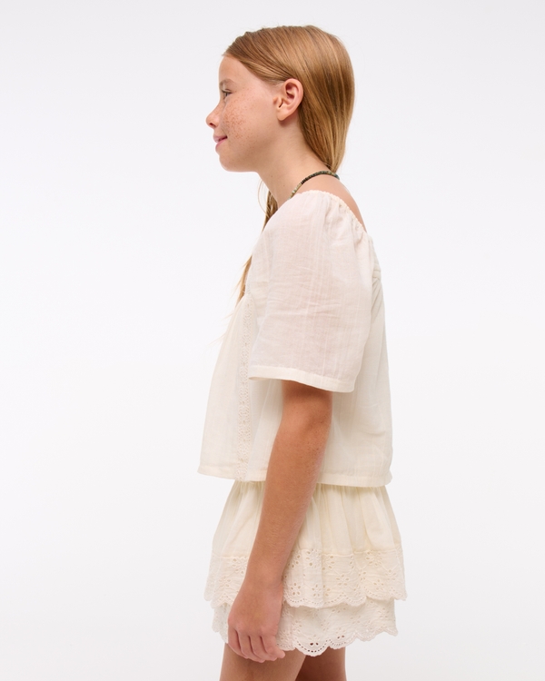 embroidered swing top