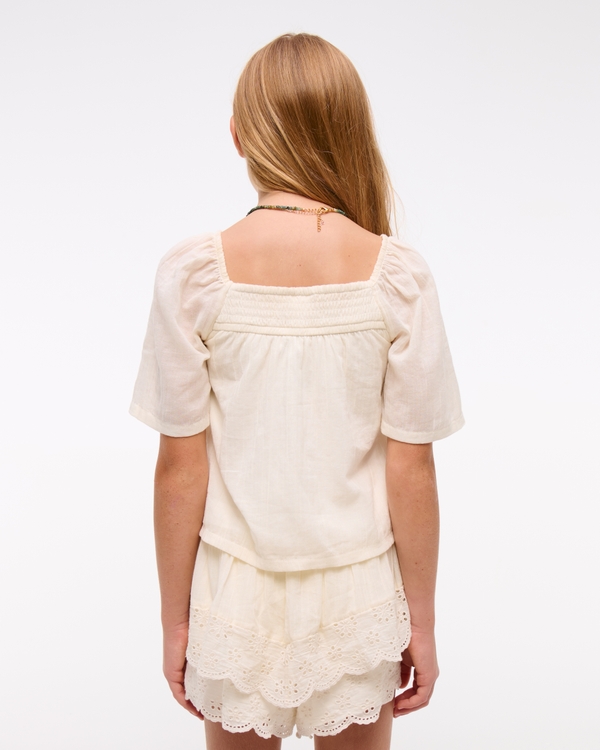 embroidered swing top