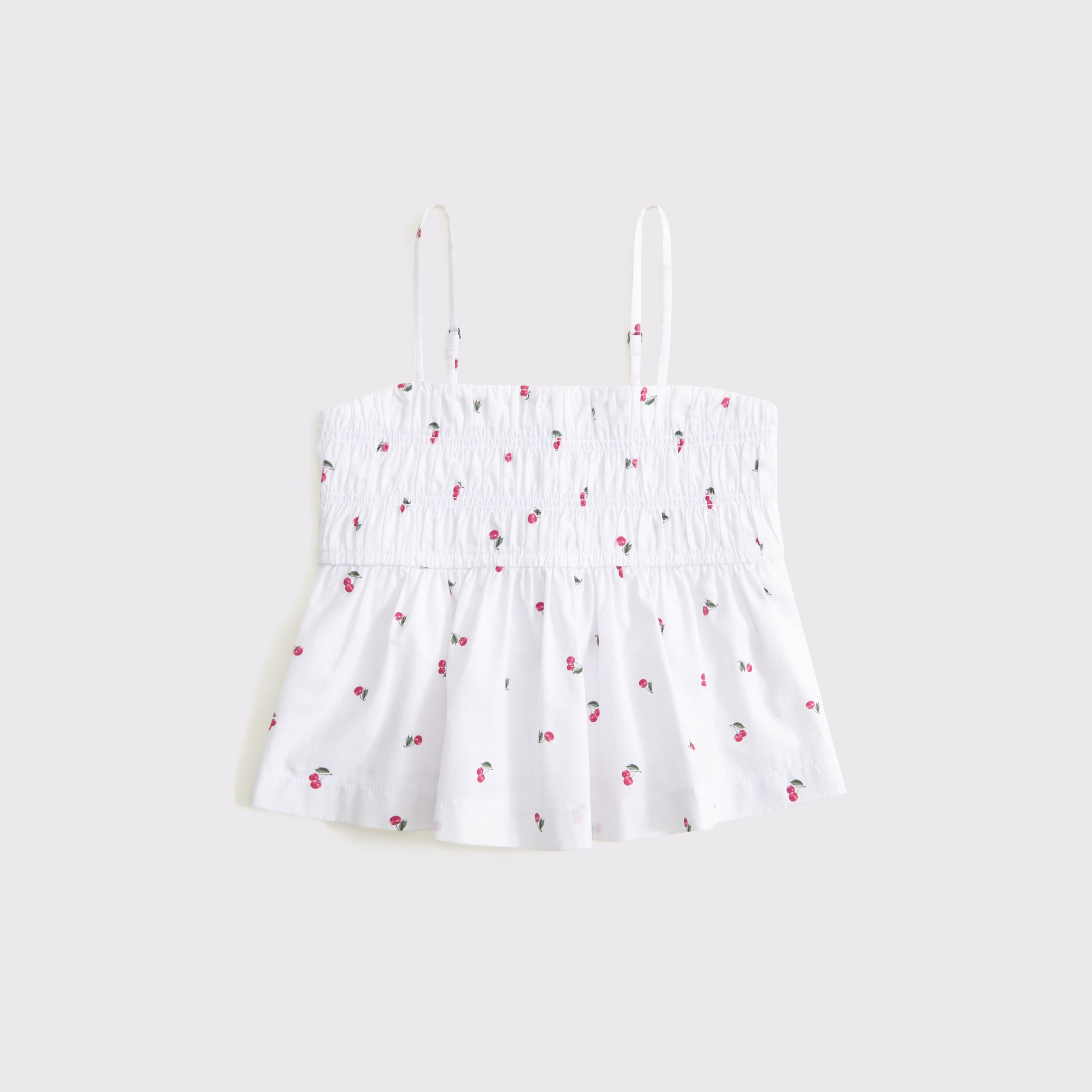 Abercrombie & Fitch Kids' Poplin Babydoll Set Top In White
