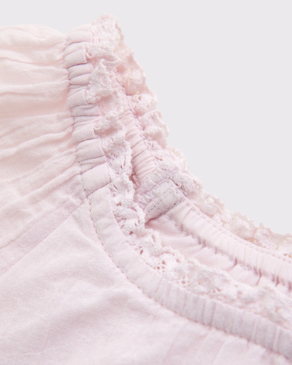 puff sleeve top, Light Pink view 2