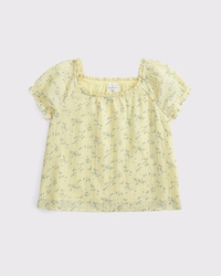 top con mangas infladas