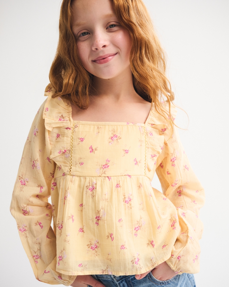 chiffon babydoll top