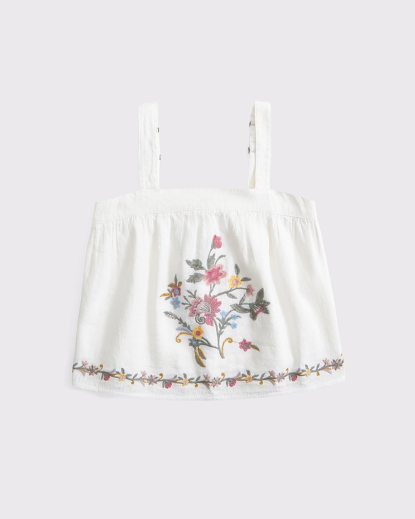 ruched squareneck set top, Cream view 2