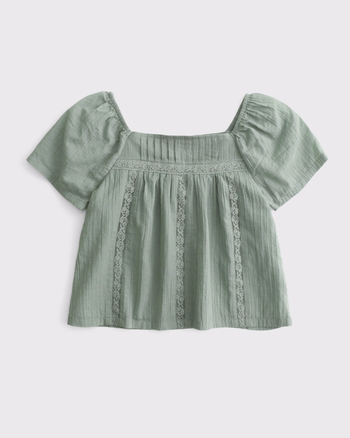 lace-trim set top from Abercrombie & Fitch - $34.95