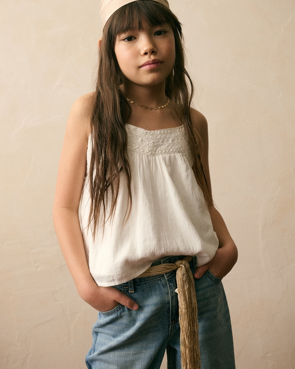 crochet-style cami, White view 1