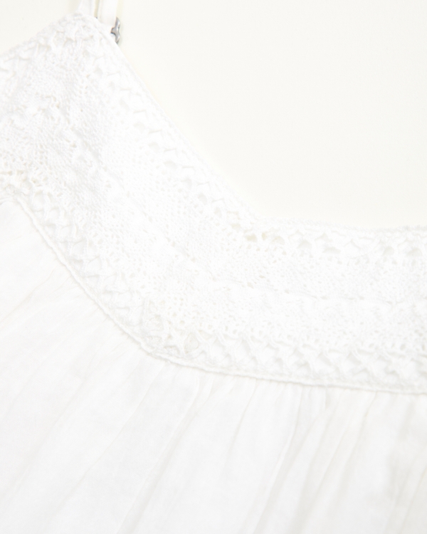 crochet-style cami, White view 2