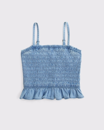 denim smocked tank from Abercrombie & Fitch - $26.21