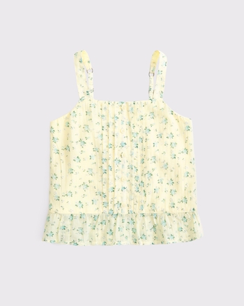 pintuck button-through peplum top from Abercrombie & Fitch - $34.95