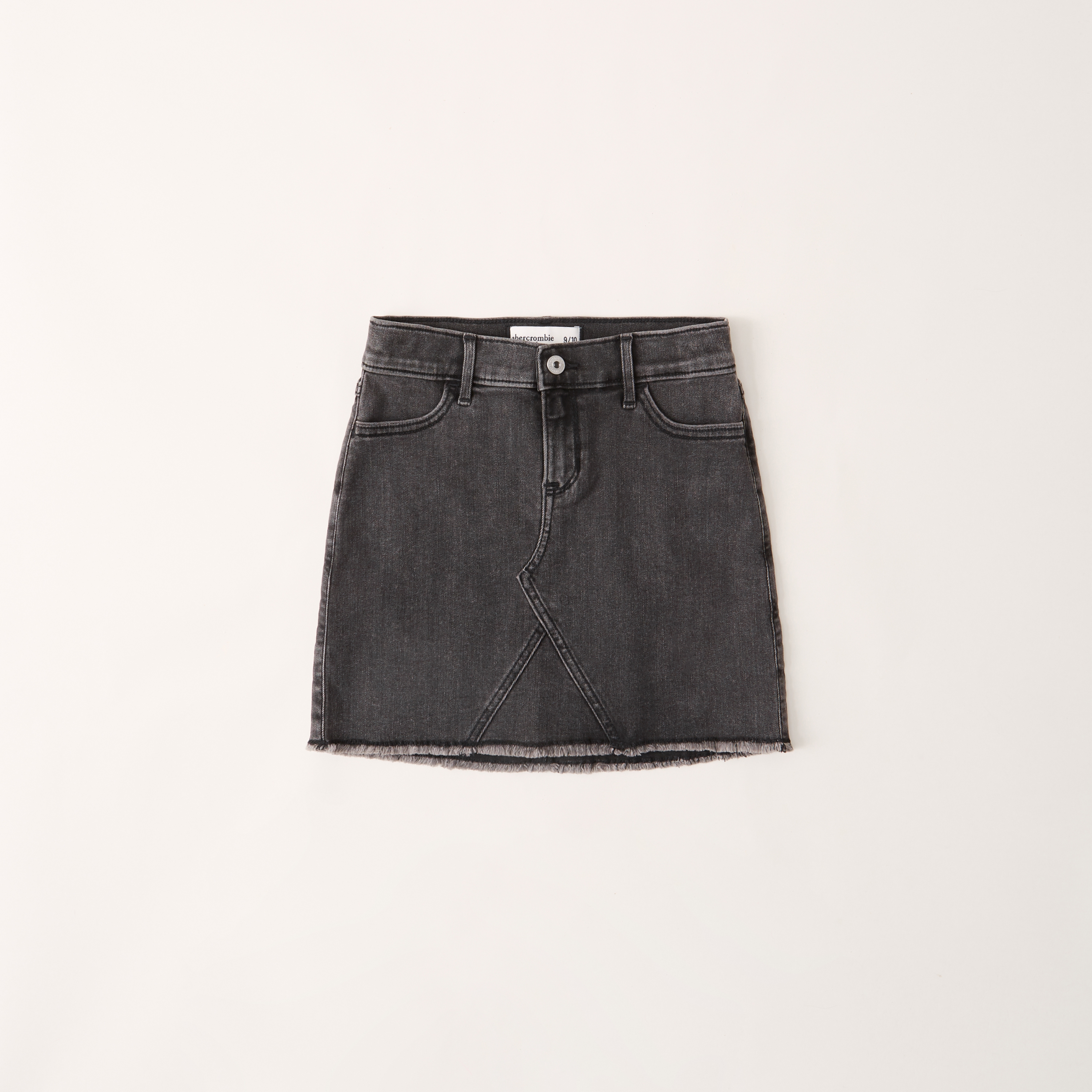 mid rise denim skirt