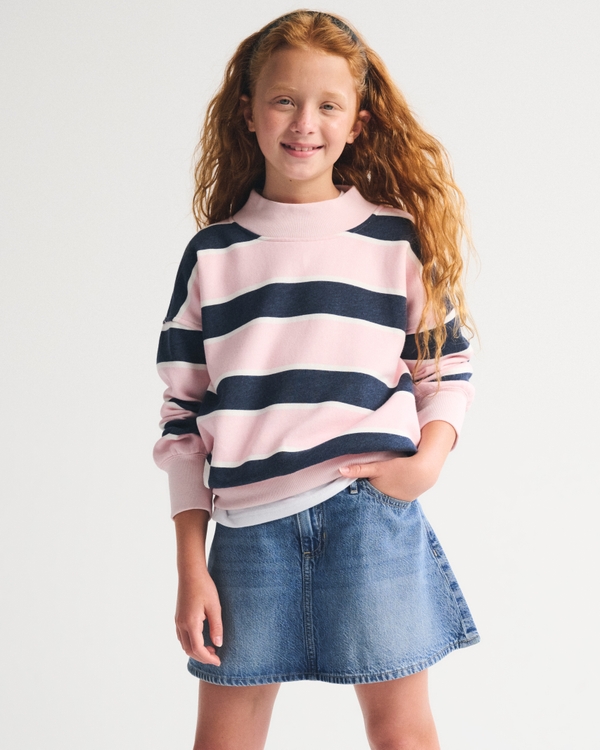 denim mini skort, Medium view 1
