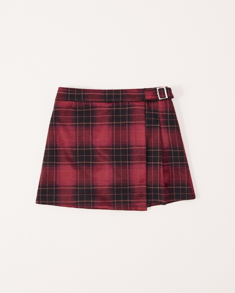 girls wrap-front pleated skort | girls clearance | Abercrombie.com