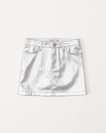 girls faux leather mini skirt girls clearance