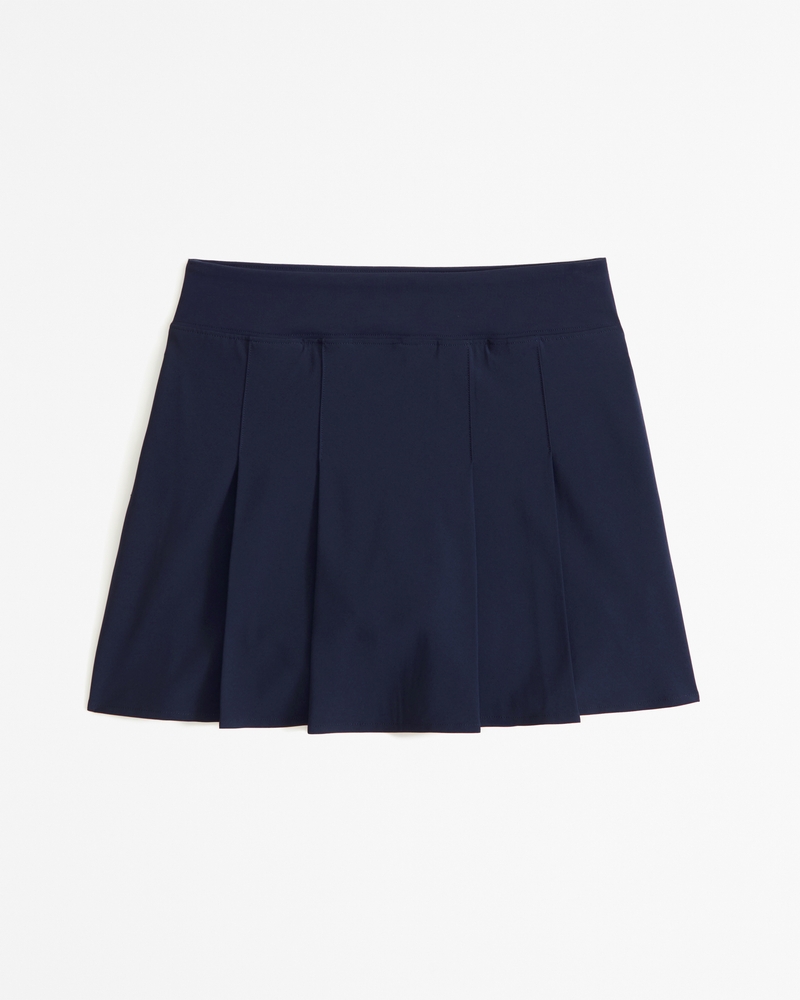 pleated uniform mini skort