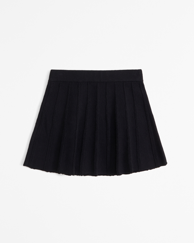 sweater pleated skirt