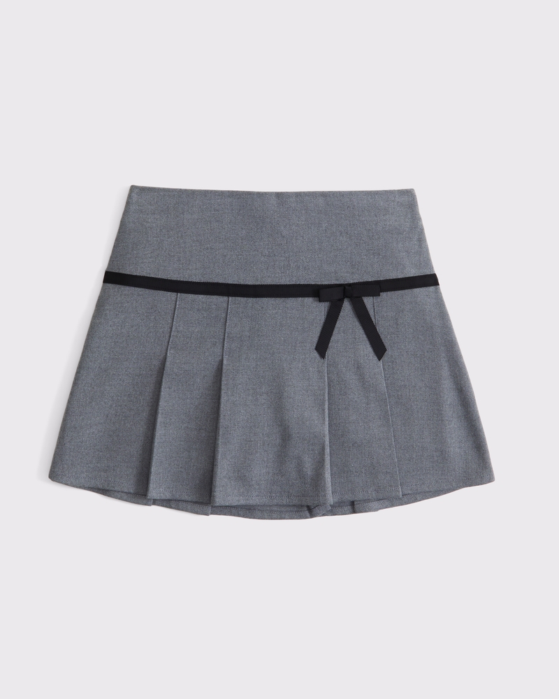 pleated mini skort