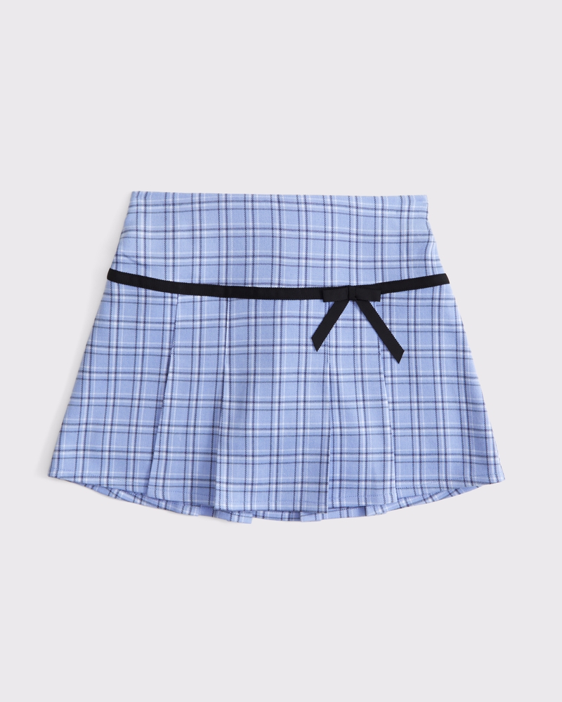 pleated mini skort