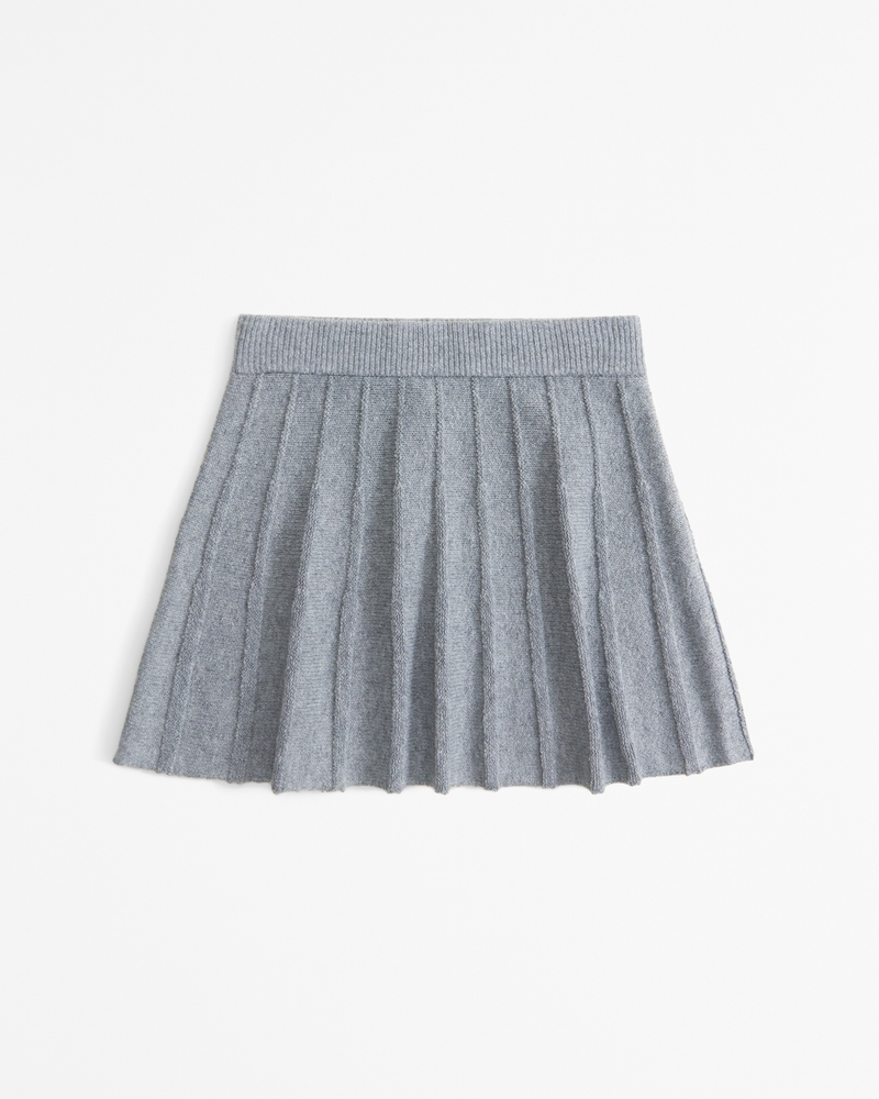 sweater pleated skirt