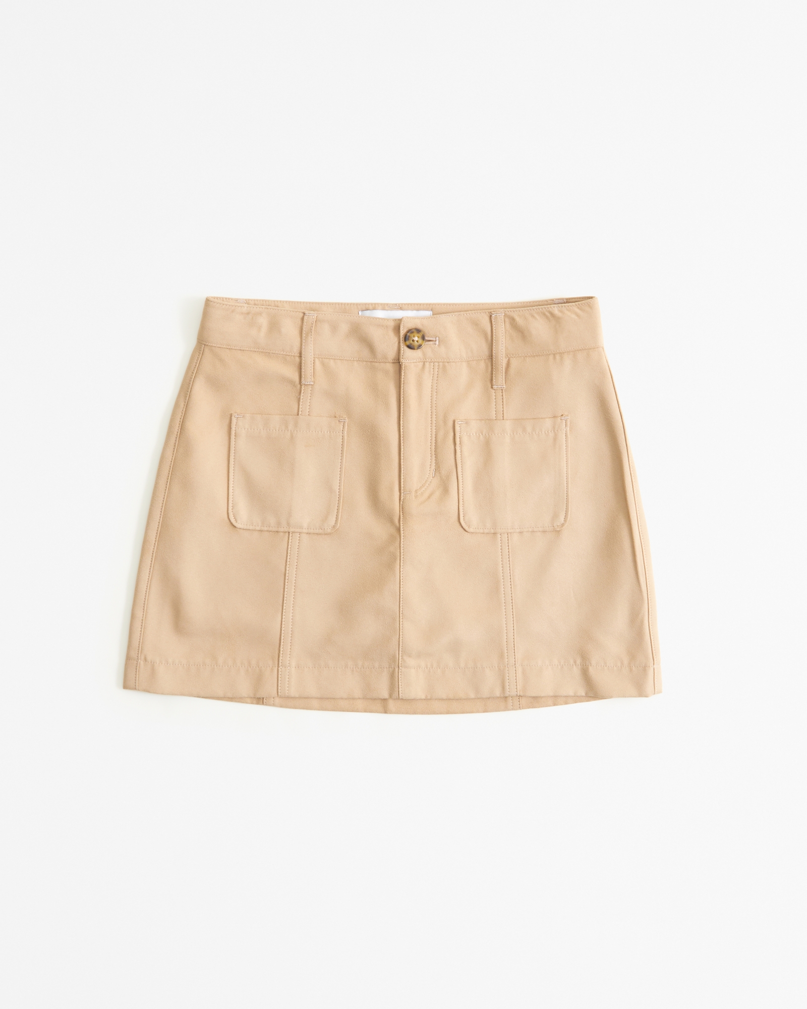 faux suede skort