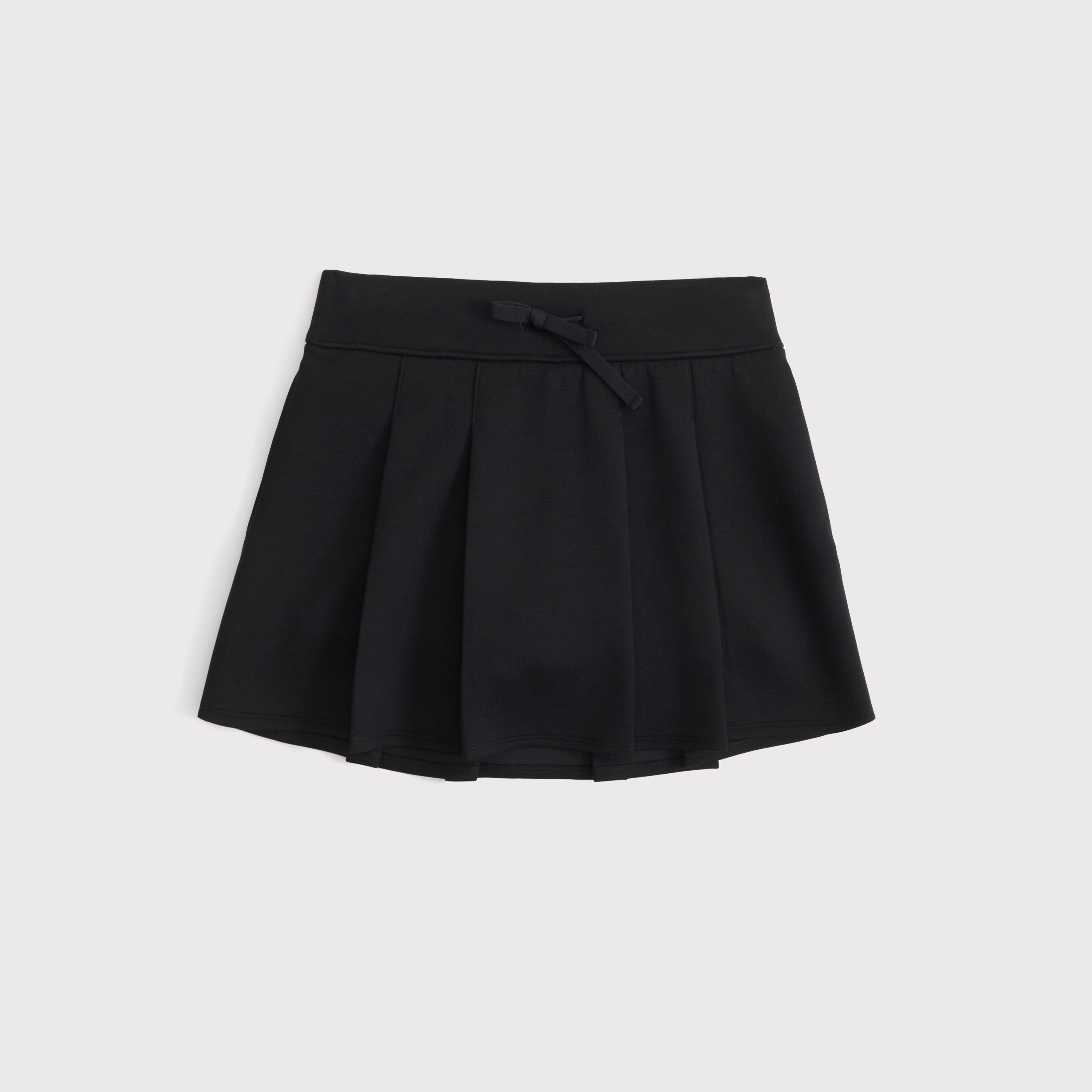 Abercrombie & Fitch Kids' Ypb Neoknit Pleated Mini Skort In Black
