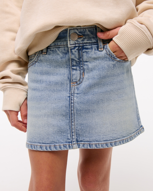 denim skort