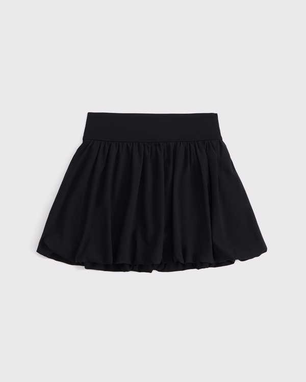 ypb bubble hem mini skort, Black view 1