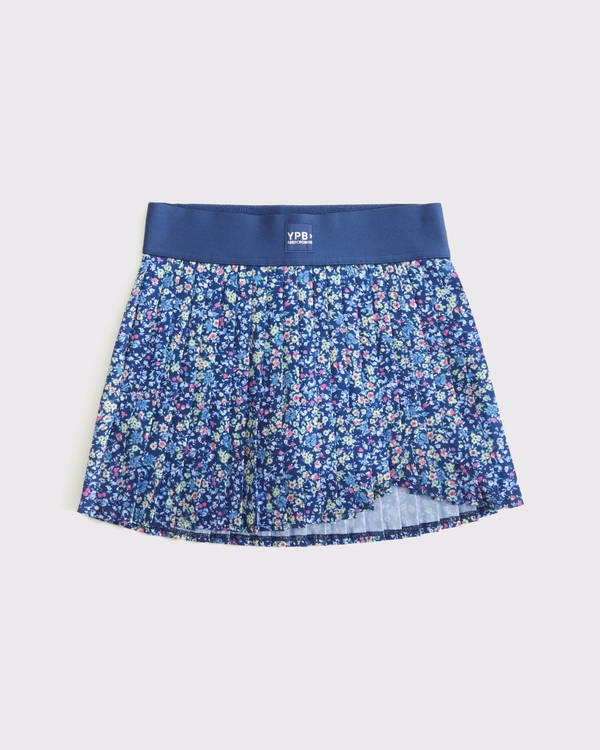 ypb pleated skort, Blue Floral view 1