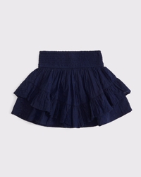 tiered gauzy mini skort