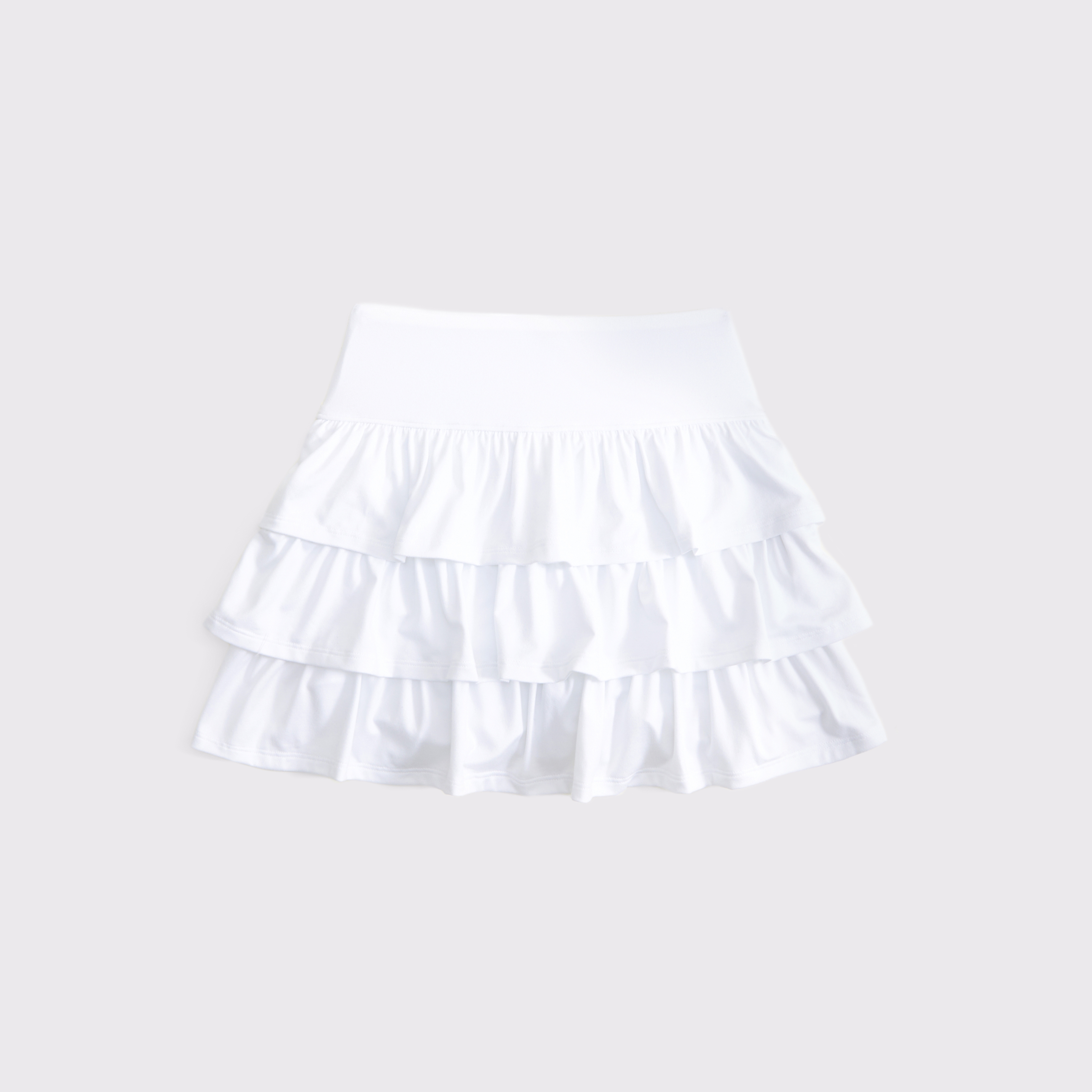 Abercrombie & Fitch Kids' Ypb Ruffle Mini Skort In White