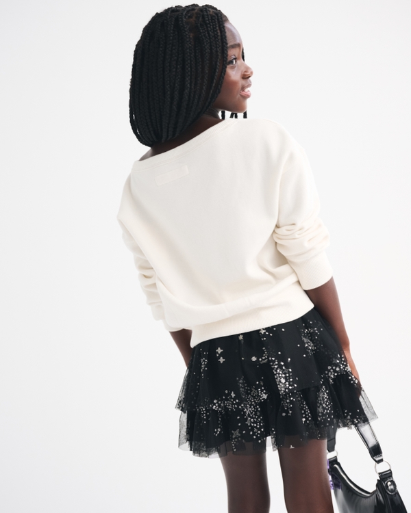 sparkle tiered ruffle skort